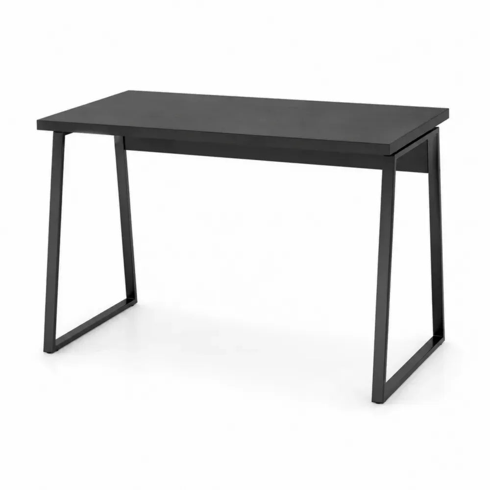Schreibtisch mit Kufenrahmen 120 x 60 x 75 cm melaminbeschichtete Spanplatte pulverbeschichteter Stahl rechteckig Schwarz